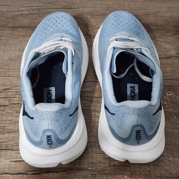 Hoka One One Mach 6 Women's Athletic Running Shoes Sneakers Size 7 Blue - Picture 8 of 9